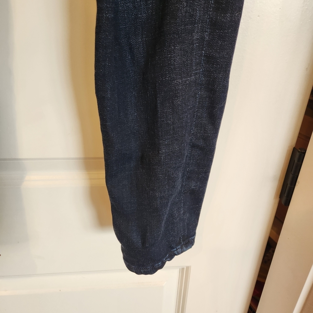 David Kahn Los Angeles Dark Wash Nikki Ankle Zip Jeans Size 30 Mid-Rise Skinny - Picture 4 of 14